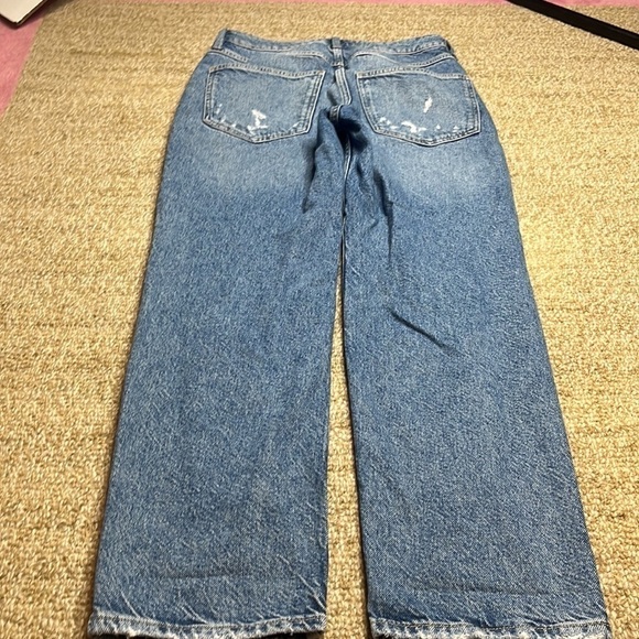 We The Free People Fast Times High Rise Distressed Button Fly Mom Jean - Picture 6 of 9